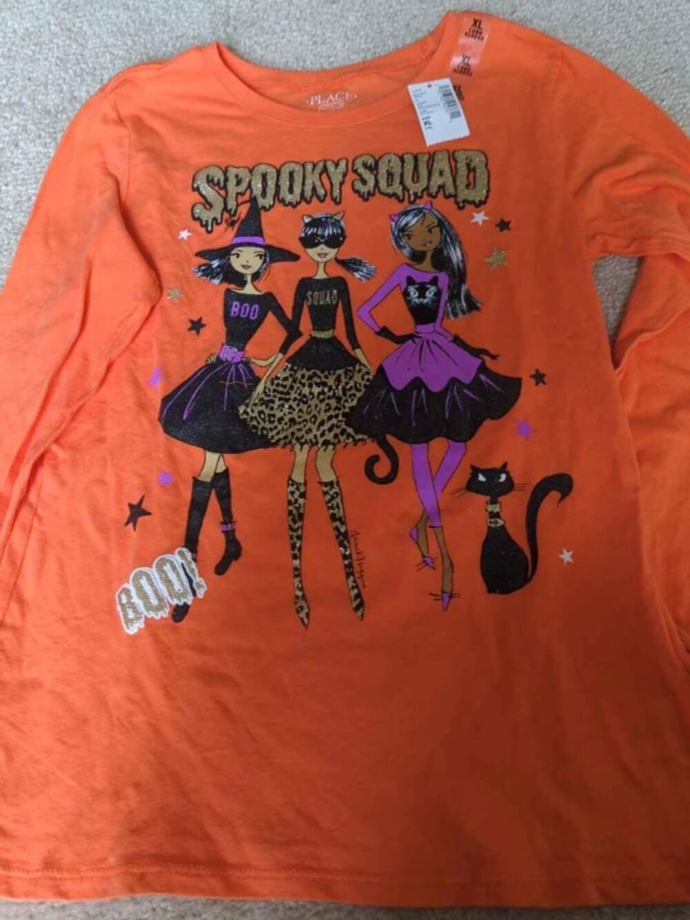 New girls xl children's place Long sleeve Halloween shirt